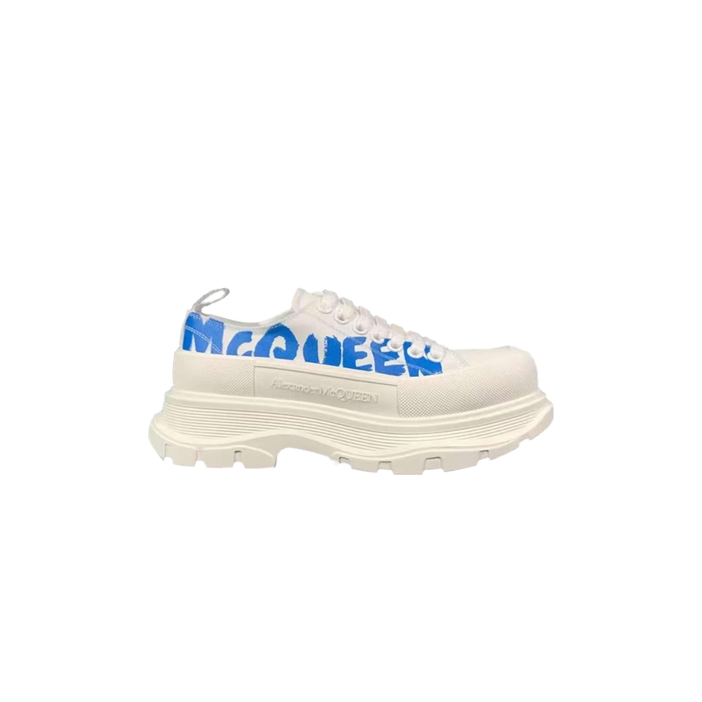 Ale*d*r m*q*en canvas low top lace up graffiti shoes 711108wiat61226